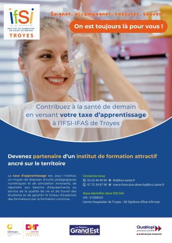 IFSI-IFAS de Troyes - Taxe d'apprentissage 2024