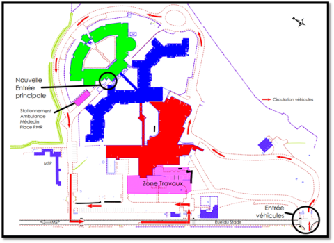 Travaux au Centre Hospitalier