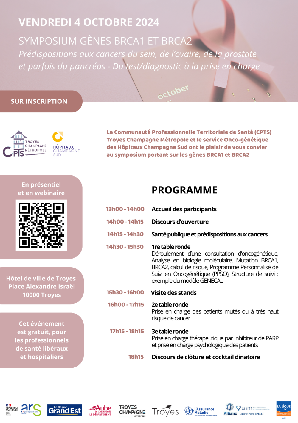 PROGRAMME - symposium génétique - 04 10 2024